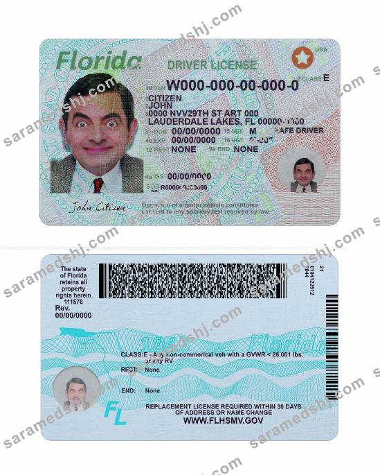 USA Florida driving license 2018-present